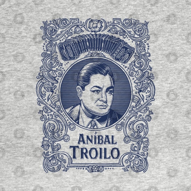 Anibal Troilo in Blue by Lisa Haney